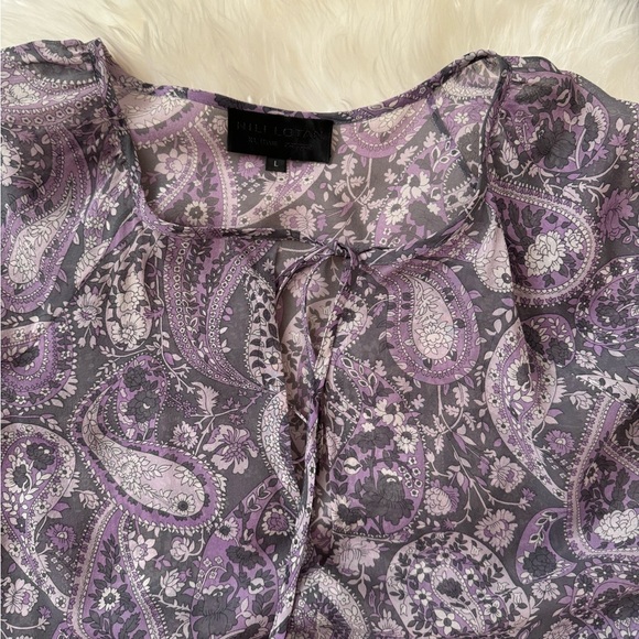 Nili Lotan Paisley Acadia Blouse (L) - Picture 4 of 8
